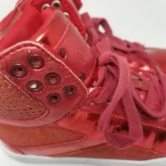 PASTRY BRIGHT RED SNEAKERS. SIZE 7 - Picture 6 of 12